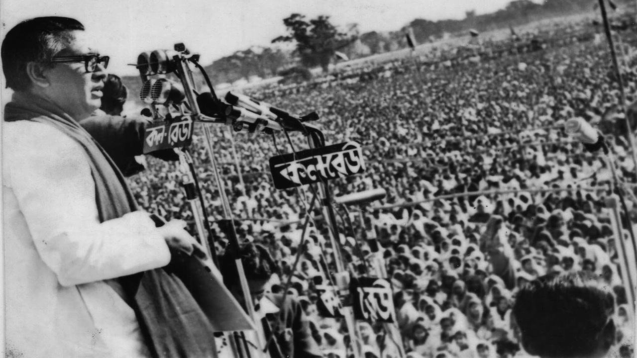 স্বাধীন বাংলা বেতার কেন্দ্রে তাজউদ্দীন আহমদের প্রথম ভাষণ