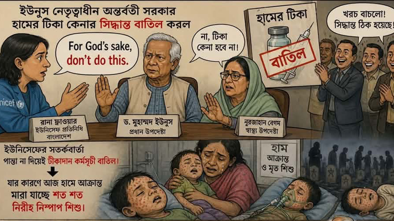 হামে শিশুদের মৃত্যুর মিছিল, দায় কার?