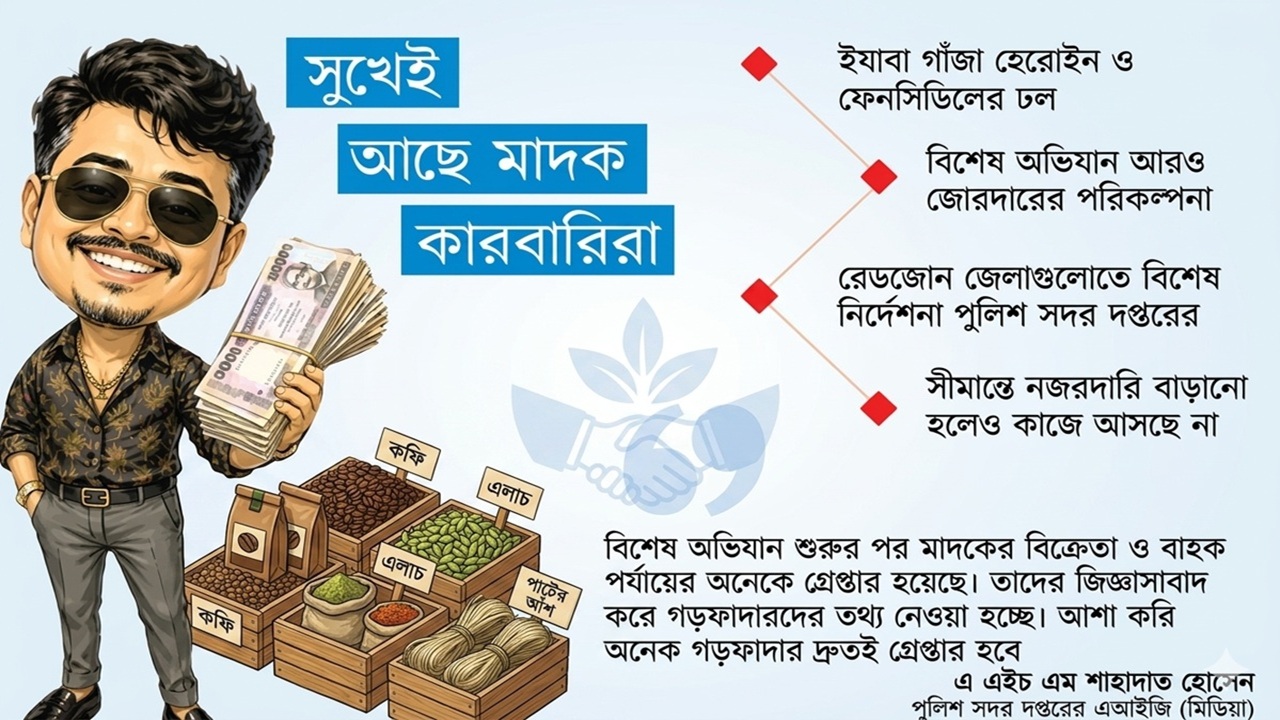 ১৬২ পয়েন্টে ১৬০০ গডফাদার: কার ইশারায় ঢুকছে মাদক?